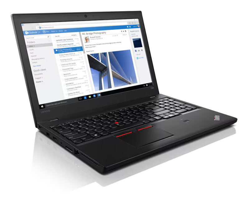 ВТОРА УПОТРЕБА Lenovo ThinkPad T560 с Intel Core i5-6200U (2C, 2.3 / 2.8GHz, 3MB), 8 RAM, 256 SSD,FHD,IPS,Intel HD Graphics, Windows 10 Pro