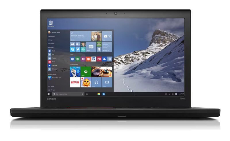 ВТОРА УПОТРЕБА Lenovo ThinkPad T560 с Intel Core i5-6200U (2C, 2.3 / 2.8GHz, 3MB), 8 RAM, 256 SSD,FHD,IPS,Intel HD Graphics, Windows 10 Pro