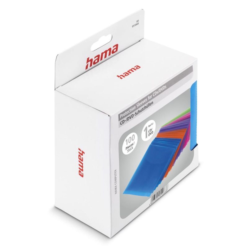 HAMA Предпазни пликове за CD/DVD, 100 бр, цветни - Image 3