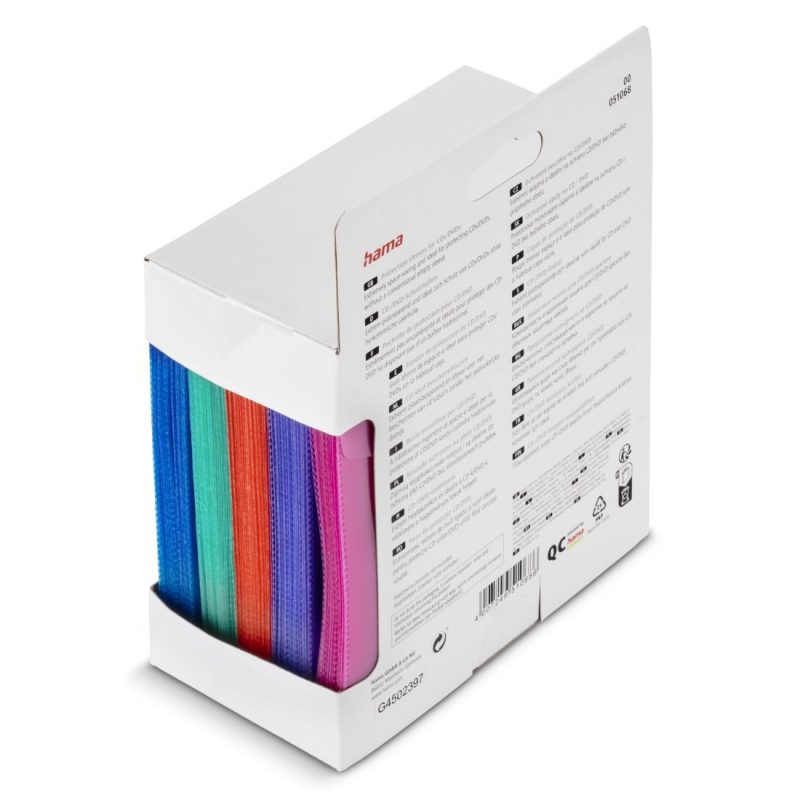 HAMA Предпазни пликове за CD/DVD, 100 бр, цветни - Image 4