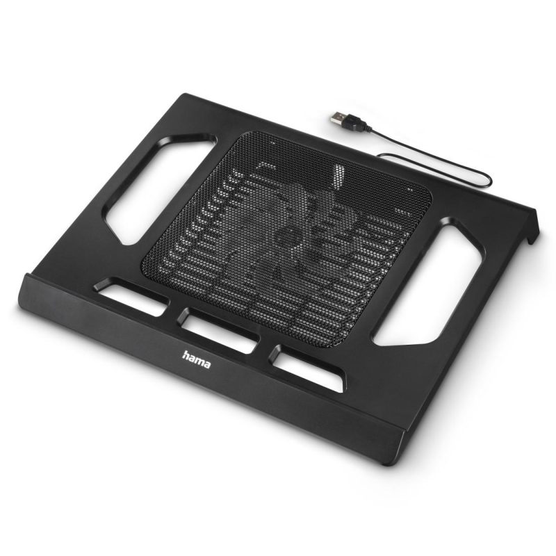 Hama охлаждаща поставка за лаптоп Black Edition с вентилатор, USB - Image 2