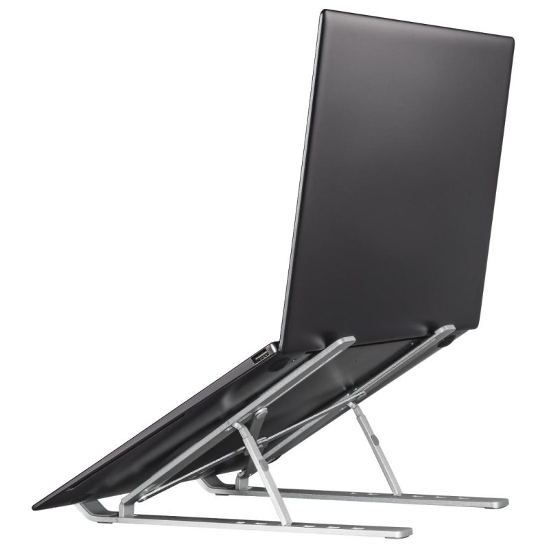 HAMA "Aluminium" стойка за лаптоп, сгъваема, накланяща се, до 39 см (15,4"), сребриста - Image 7
