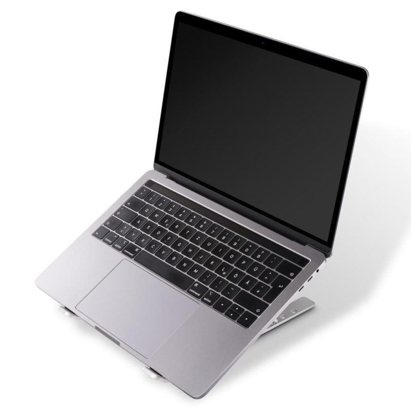 HAMA "Aluminium" стойка за лаптоп, сгъваема, накланяща се, до 39 см (15,4"), сребриста - Image 8