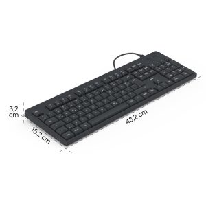 HAMA Жична клавиатура CK-100, кирилизирана, USB-C, USB-A - Image 11