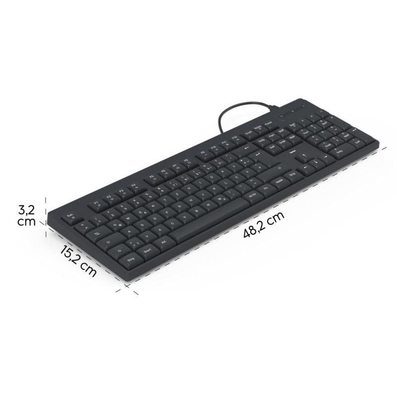 HAMA Жична клавиатура CK-100, кирилизирана, USB-C, USB-A - Image 11