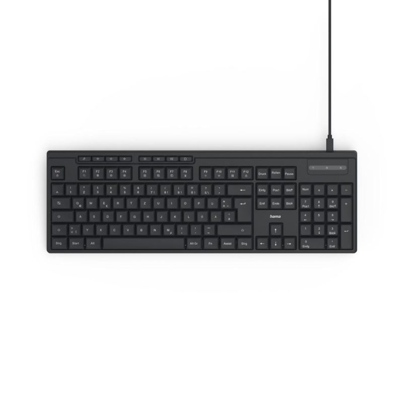HAMA Жична клавиатура CK-200, кирилизирана, USB-A, USB-C, мулт.бутони - Image 7