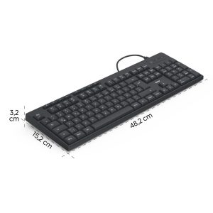 HAMA Жична клавиатура CK-200, кирилизирана, USB-A, USB-C, мулт.бутони - Image 11