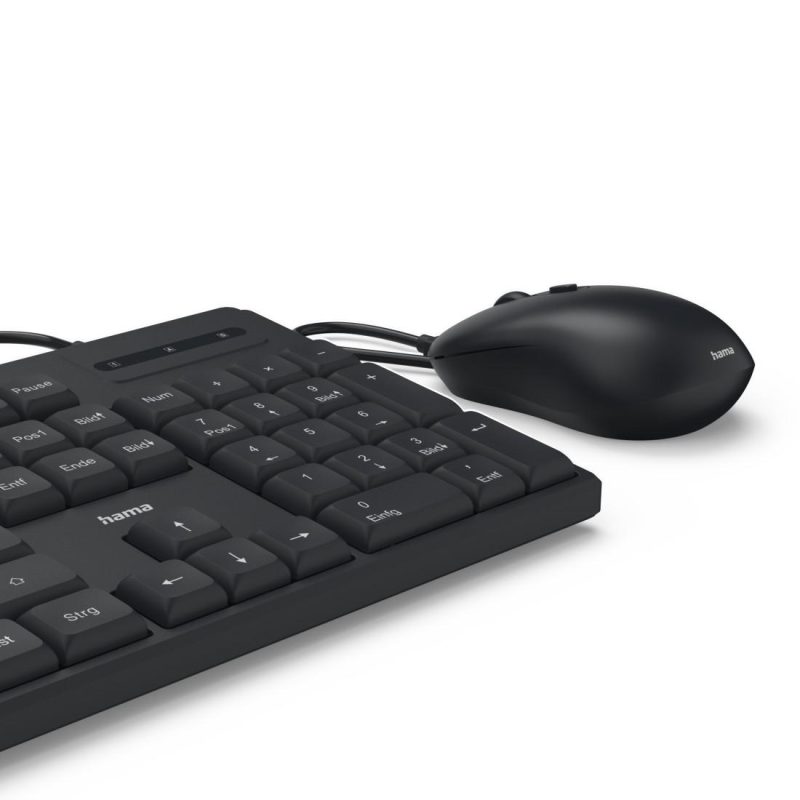 HAMA Жичен комплект клавиатура и мишка CKM-200, USB-A, USB-C - Image 10