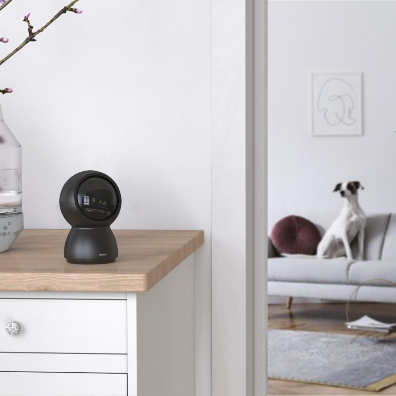 HAMA WiFi камера 1080p, за закрити помещения, въртяща се, сензор за движение, черна - Image 6