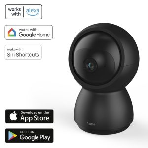 HAMA WiFi камера 1080p, за закрити помещения, въртяща се, сензор за движение, черна - Image 11