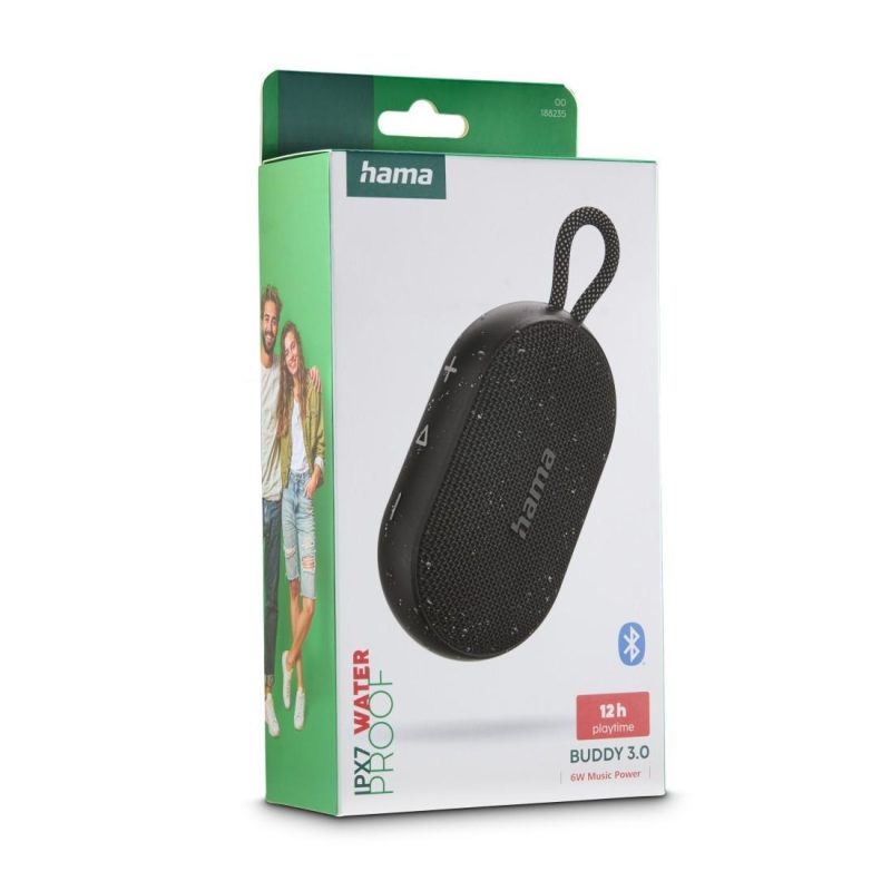 Hama Блутут колонка "Buddy 3.0", водоустойчива IPX7, 6 W, 188235 - Image 6