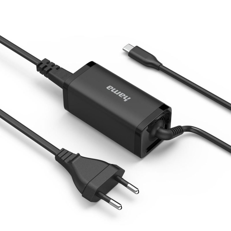 HAMA Зарядно за лаптоп USB-C PD, GaN, 5-20V/45 W - Image 2