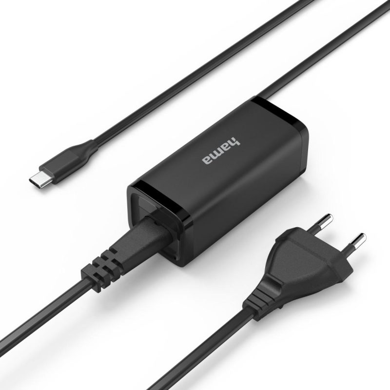 HAMA Зарядно за лаптоп, USB-C PD, GaN, 5-20V/65 W - Image 3