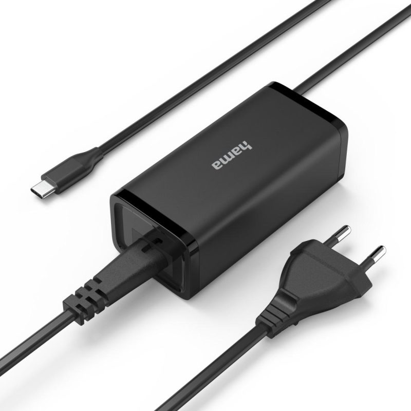 HAMA Универсално захранване за лаптоп, USB-C, Gan, (PD), 5-20V/100W - Image 3