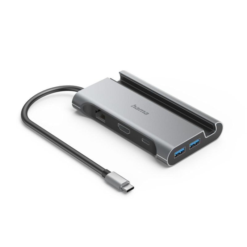 Докинг станция за лаптоп HAMA "Connect2Mobile V2" USB-C 7 в 1 - Image 2