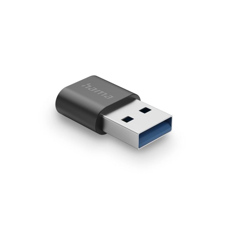 Адаптер HAMA USB-A мъжко - USB-C женско, USB 3.2 Gen 2, 10 Gbit/s, Черен - Image 2