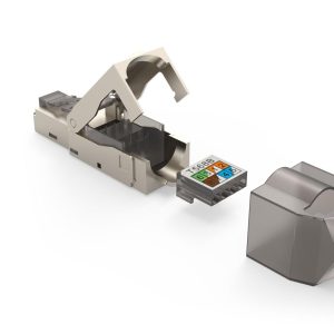 HAMA Комплект мрежови конектори, CAT 6a, 10 Gbit/s, екраниран, инсталиране без инструменти, 5 бр - Image 5