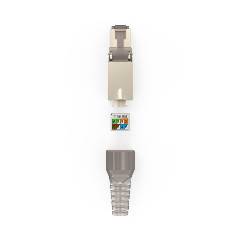 HAMA Комплект мрежови конектори, CAT 6a, 10 Gbit/s, екраниран, инсталиране без инструменти, 5 бр - Image 6