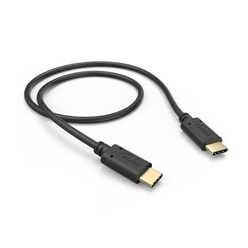 HAMA Кабел за зареждане, USB-C - USB-C, 0,5 м, черен - Image 2