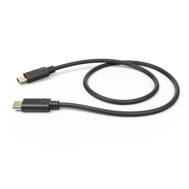 HAMA Кабел за зареждане, USB-C - USB-C, 0,5 м, черен - Image 4