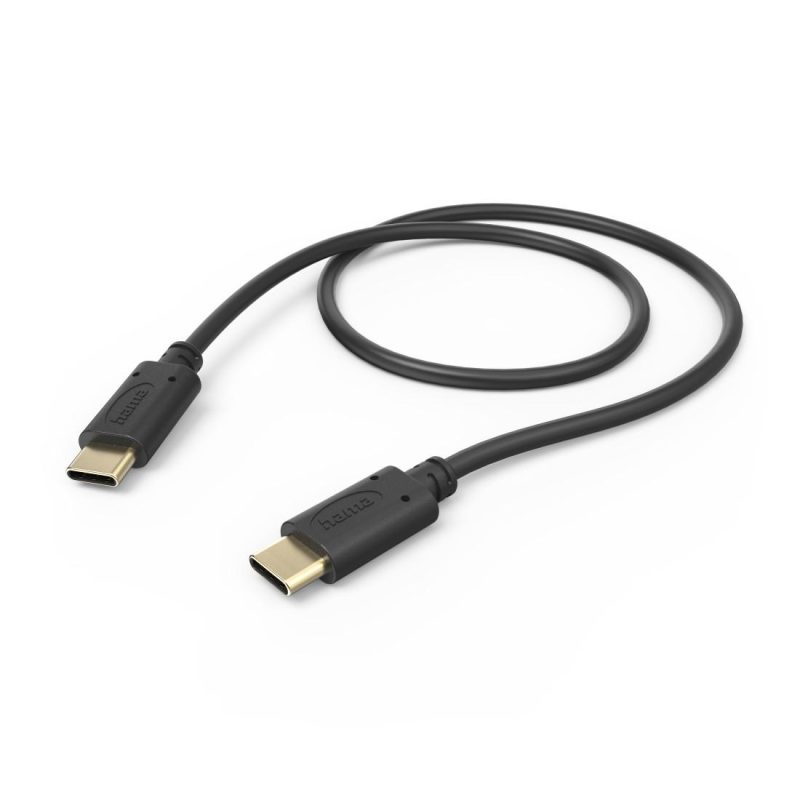 HAMA Кабел за зареждане, USB-C - USB-C, 0,5 м, черен - Image 5