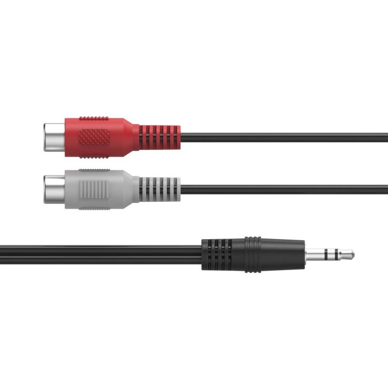 HAMA Аудио адаптер, 2 x RCA женско - 3.5 mm жак мъжко, стерео - Image 3