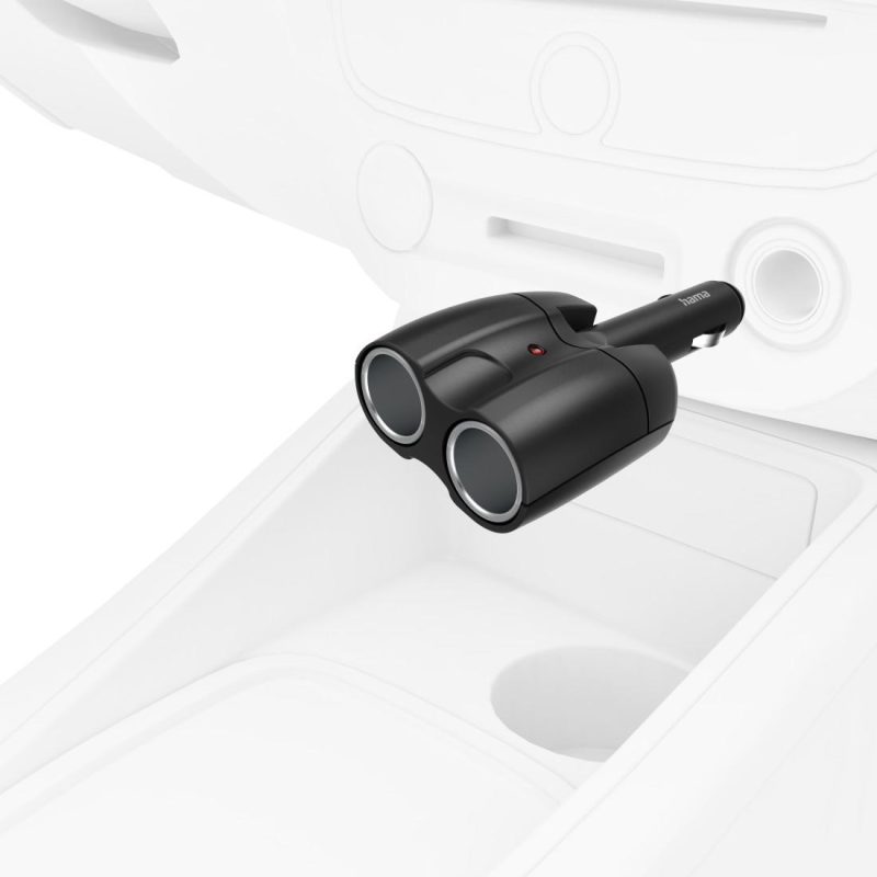 HAMA Разклонител 1:2 за запалката на автомобил, 180 °, 12 V, 223403 - Image 3