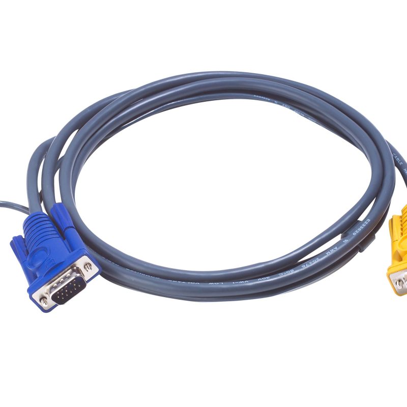 KVM кабел ATEN, PC HDB & USB към 3in1 SPHD(Keyboard/Mouse/Video), Вграден PS/2 към USB конвертор, 1.8 м