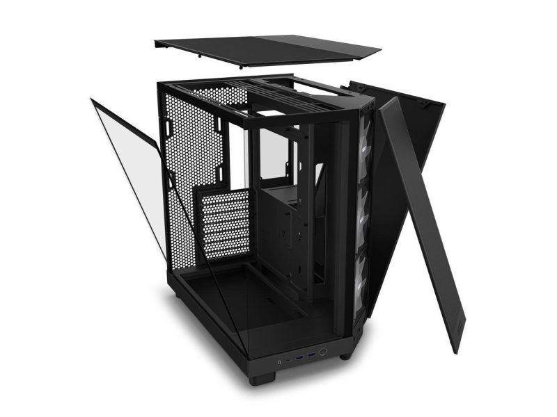 Кутия NZXT H6 Flow RGB Matte Black - Middle Tower - Image 14