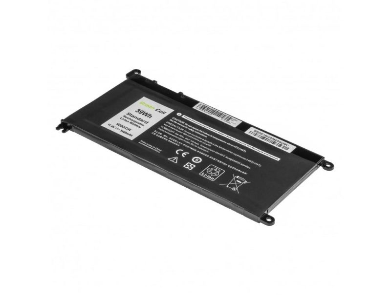 Батерия за лаптоп GREEN CELL, Dell WDXOR-H, Dell Inspiron 13 5368, 5378, 5379, 14 5482, 15 5565, 5567, 5568, 5570, 5578, 5579, 7560, 7570, 17 5770, 11.4V, 3400mAh - Image 2