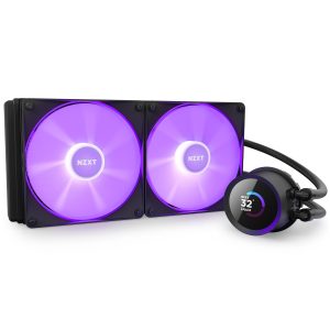 Охладител за процесор NZXT Kraken 280 RGB Black, LCD Display - Image 5