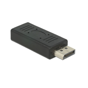Адаптер Delock, DisplayPort 1.2 мъжко - DisplayPort женско, Черен