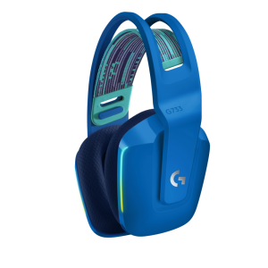 Геймърски слушалки Logitech G733 Blue Lightspeed Wireless RGB, Микрофон, Сини - Image 2