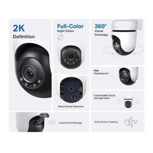 Външна охранителна WiFi камера TP-Link Tapo C510W - 2K Pan/Tilt - Image 2