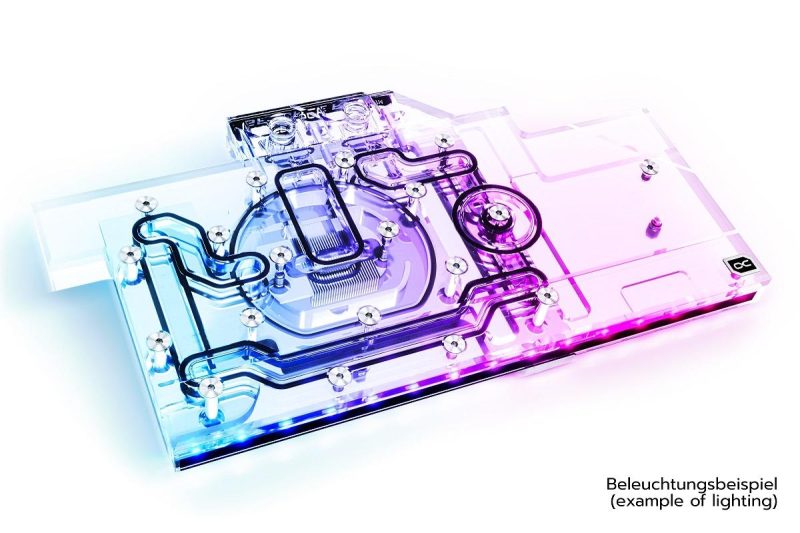 Воден блок за видео карта Alphacool Eisblock Aurora Acryl GPX-N RTX 3080/3090 Aorus Master/Xtreme with Backplate - Image 2