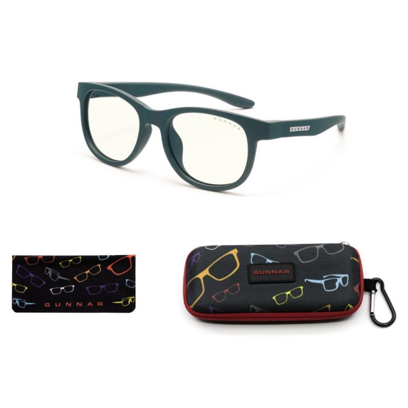 Детски компютърни очила GUNNAR Rush Kids Small, Clear Natural, Зелен - Image 4