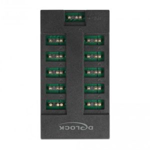 RGB хъб Delock, 10 портов ARGB LEDs, Черен - Image 2
