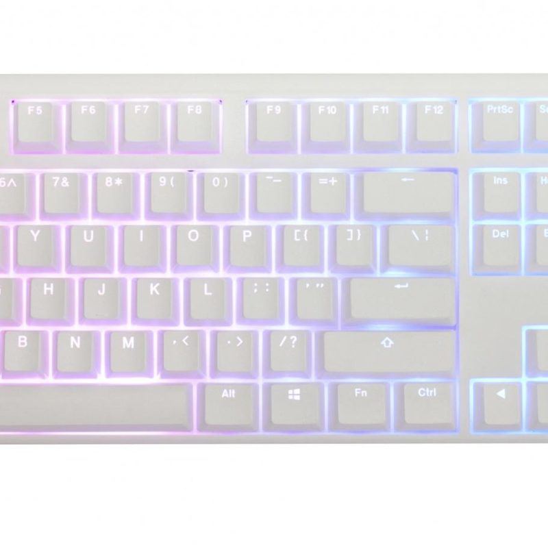 Геймърскa механична клавиатура Ducky One 3 Pure White Full Size Hotswap Cherry MX Silver, RGB, PBT Keycaps