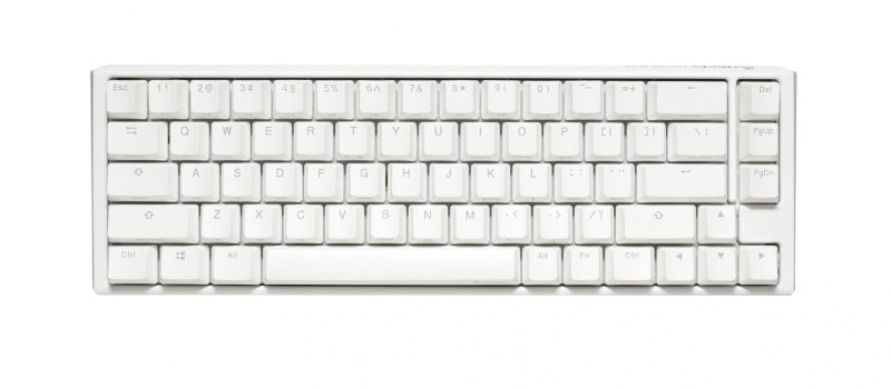 Геймърскa механична клавиатура Ducky One 3 Pure White SF 65%, Hotswap Cherry MX Clear, RGB, PBT Keycaps - Image 2