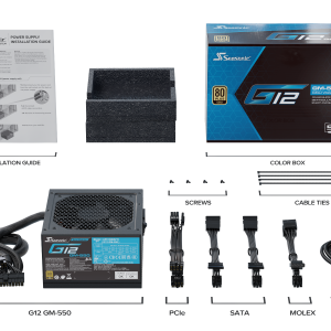 Захранващ блок Seasonic G12 GM-550, 550W, 80+ GOLD - Image 5