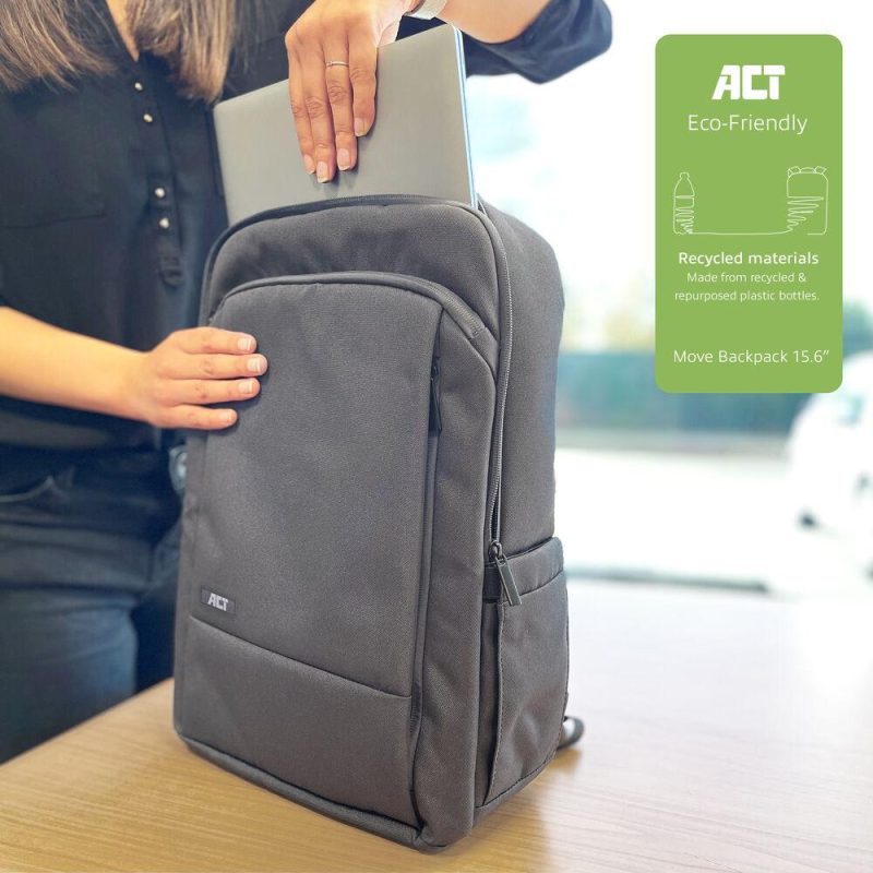 Раница за лаптоп ACT AC8560, до 15.6 inch, Сива - Image 6