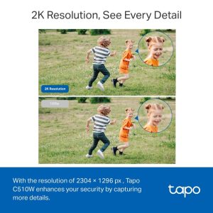 Външна охранителна WiFi камера TP-Link Tapo C510W - 2K Pan/Tilt - Image 4