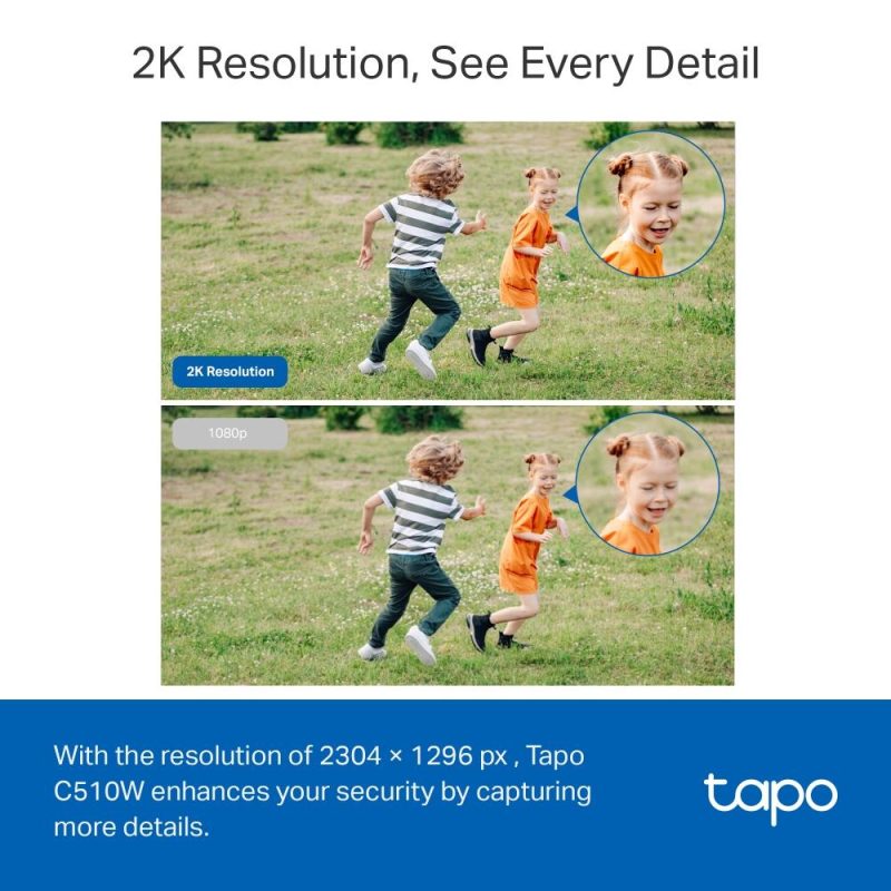 Външна охранителна WiFi камера TP-Link Tapo C510W - 2K Pan/Tilt - Image 4