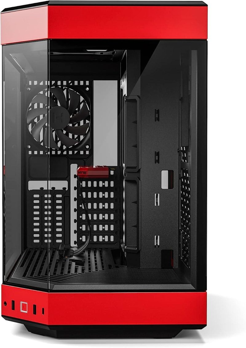 Кутия HYTE Y60 Tempered Glass, Mid-Tower, Черно и Червено - Image 2