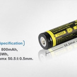 Акумулаторна батерия LiIon  AA R6  3,7V 800mAh  XTAR - Image 3
