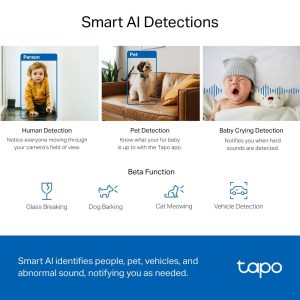 Домашна охранителна WiFi камера TP-Link Tapo C220, Pan/Tilt - Image 5