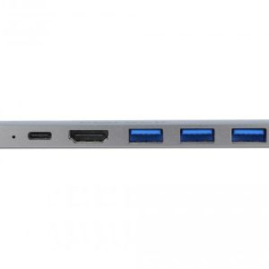 Докинг станция Delock, За MacBook, HDMI 4K, USB-A, USB-C, PD, Сива - Image 3