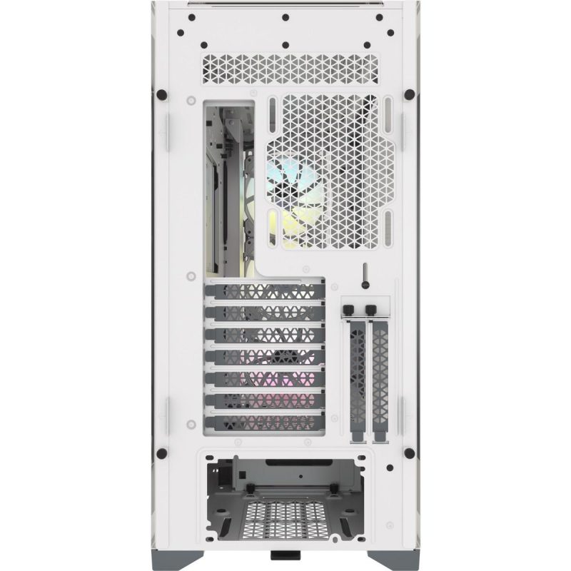 Кутия Corsair iCUE 5000X RGB Mid Tower, Tempered Glass, Бяла - Image 7