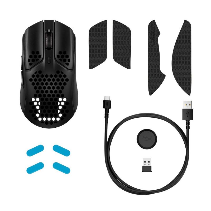 Геймърска мишка HyperX Pulsefire Haste, Wireless, RGB, USB, Черен Червен - Image 8