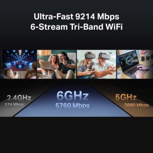 Безжичен рутер TP-Link Archer BE550 Tri-Band Wi-Fi 7 - Image 6